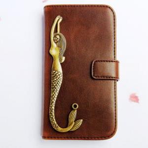 Iphone 4 Wallet Case - Mermaid Iphone 4 Case -..