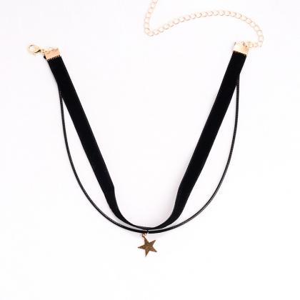Tiny Matte Gold Triangle Necklace / Minimal..