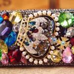 Iphone 4s 4g Case Crown Colorful Rhinestone..