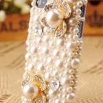 IPhone 4S 4G Pearl Flower Artificia..