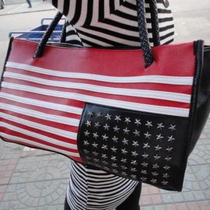 Nice Usa Flag Handbag