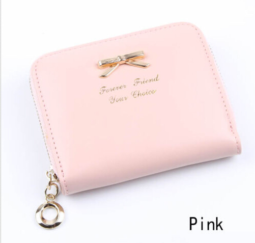 Durable Womens Fashion Mini Faux Leather Lady Purse Wallet Card Holders