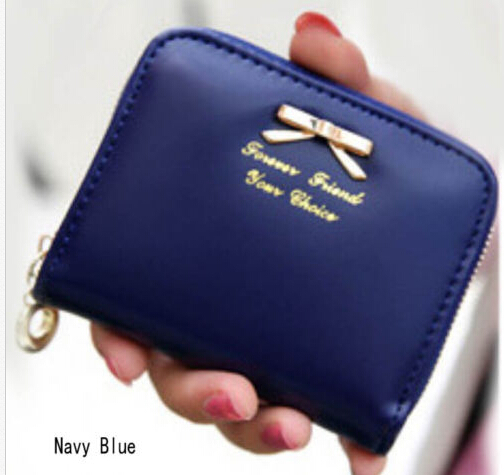 Durable Womens Fashion Mini Faux Leather Lady Purse Wallet Card Holders