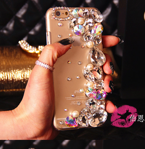 Luxury Handmade Pink Glitter Star Liquid Back Phone Case Cover For Apple Iphone 5 5c 5s 6 Plus