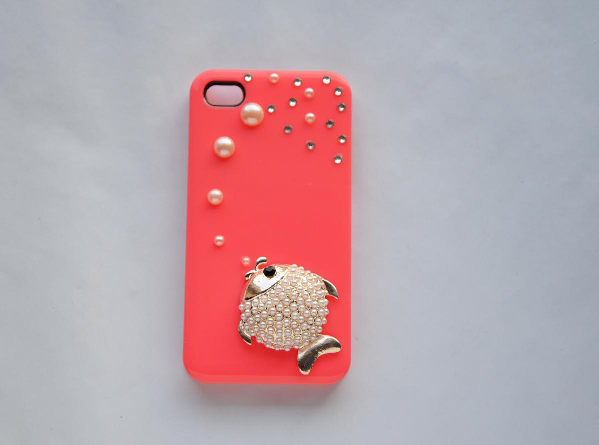 Iphone 4 Case Fish Pearls Iphone Case