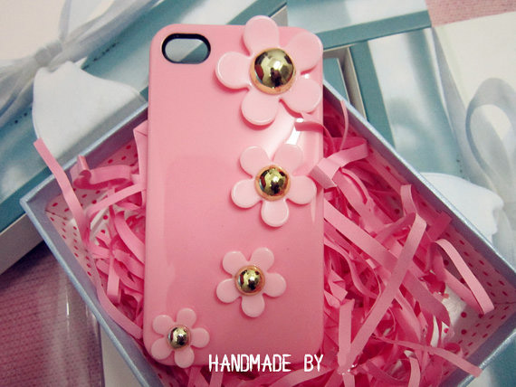 Pink Flowers Iphone 4 Case Iphone 4s Case