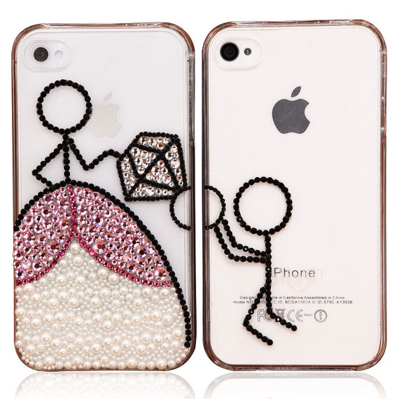Original Propose Crystal Bling Bling Phone Case For Couple-iphone 4/4s/5/5s/6/6plus/6s